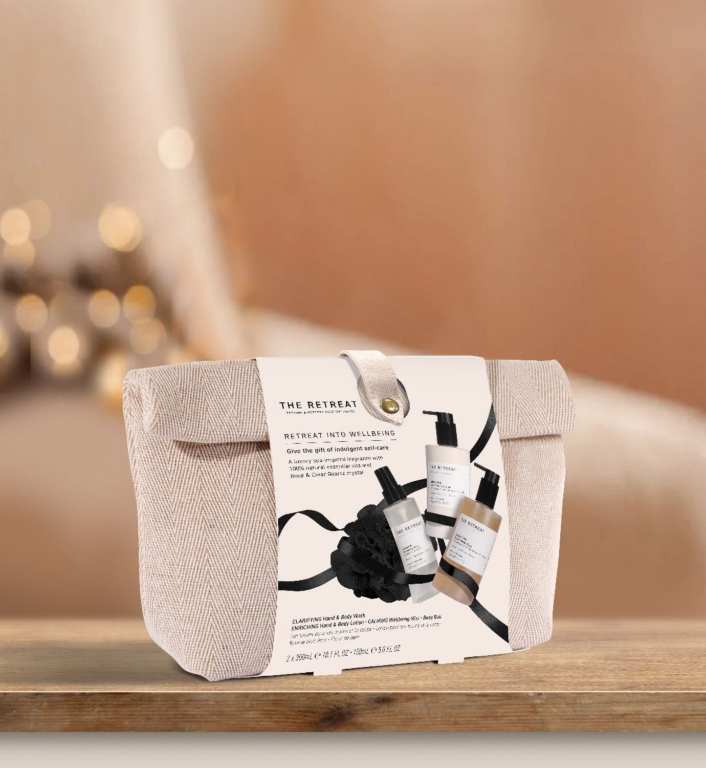 The Retreat wellbeing gift bag set - British product