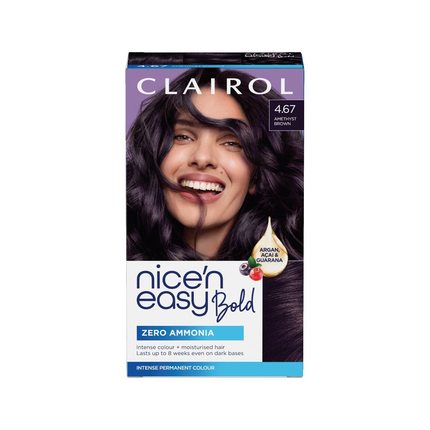 Clairol permanent hair dye Amethyst Brown 164ml, UK version