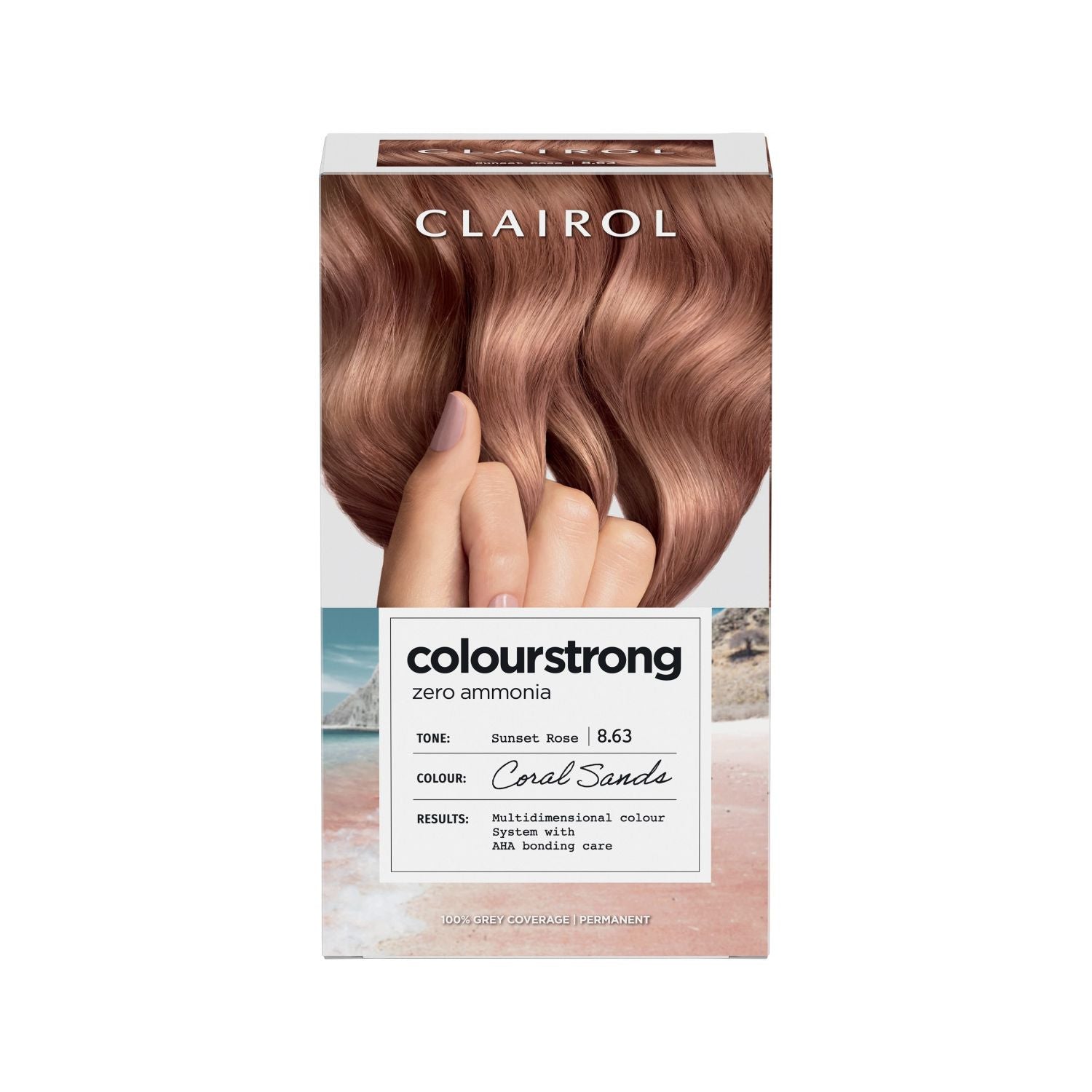 Clairol permanent hair dye Sunset Rose 8.63 199ml (British brand)