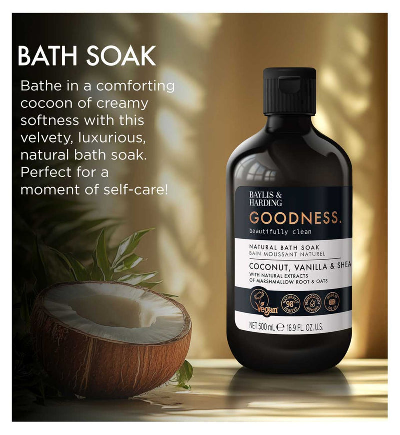 Baylis & Harding coconut vanilla shea butter bath soak 500ml, UK version