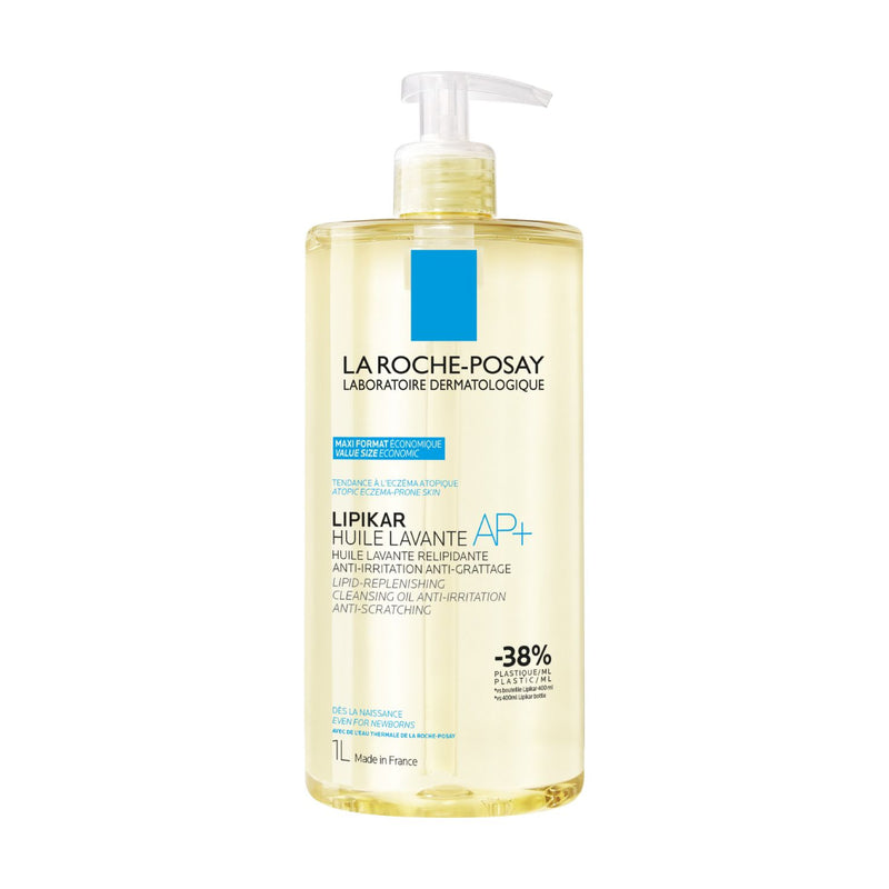 La Roche-Posay Lipikar AP+ cleansing oil 1L, imported from the UK