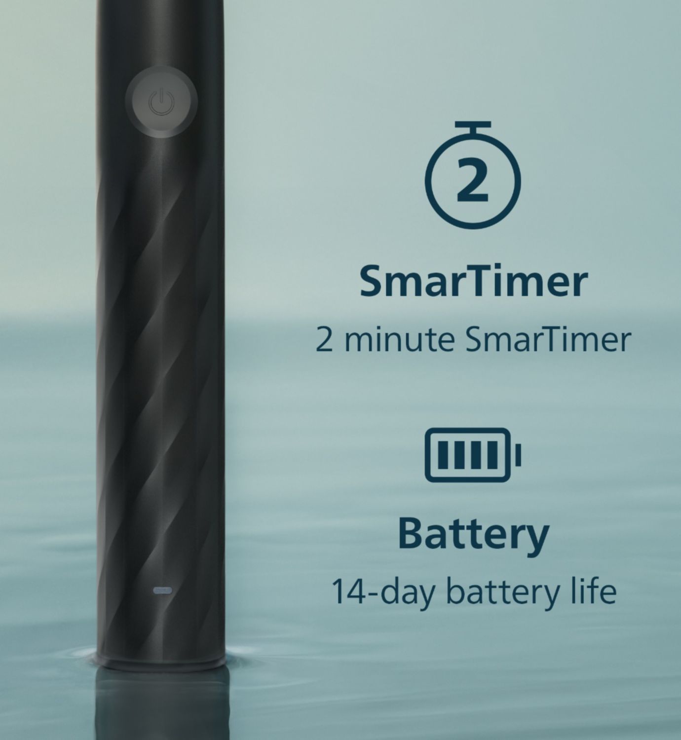Philips Sonicare 1100 electric toothbrush black, imported from the UK
