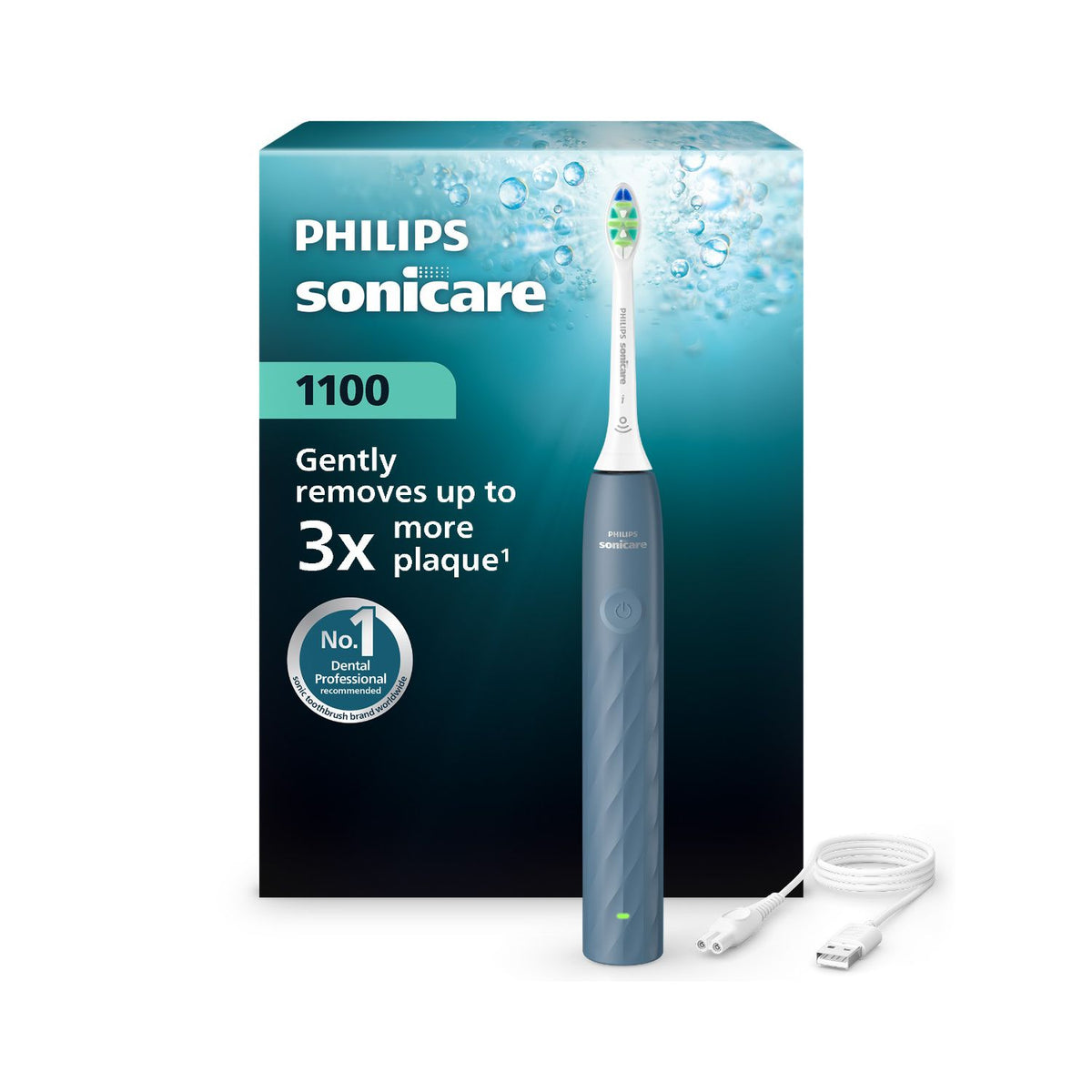 Philips Sonicare 1100 electric toothbrush marine blue - British product
