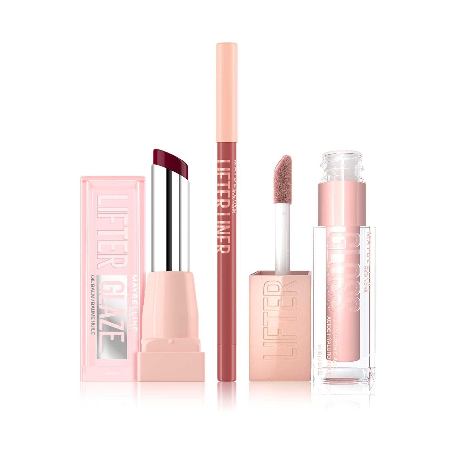 Maybelline lip oil and liner duo in Acai (British brand)