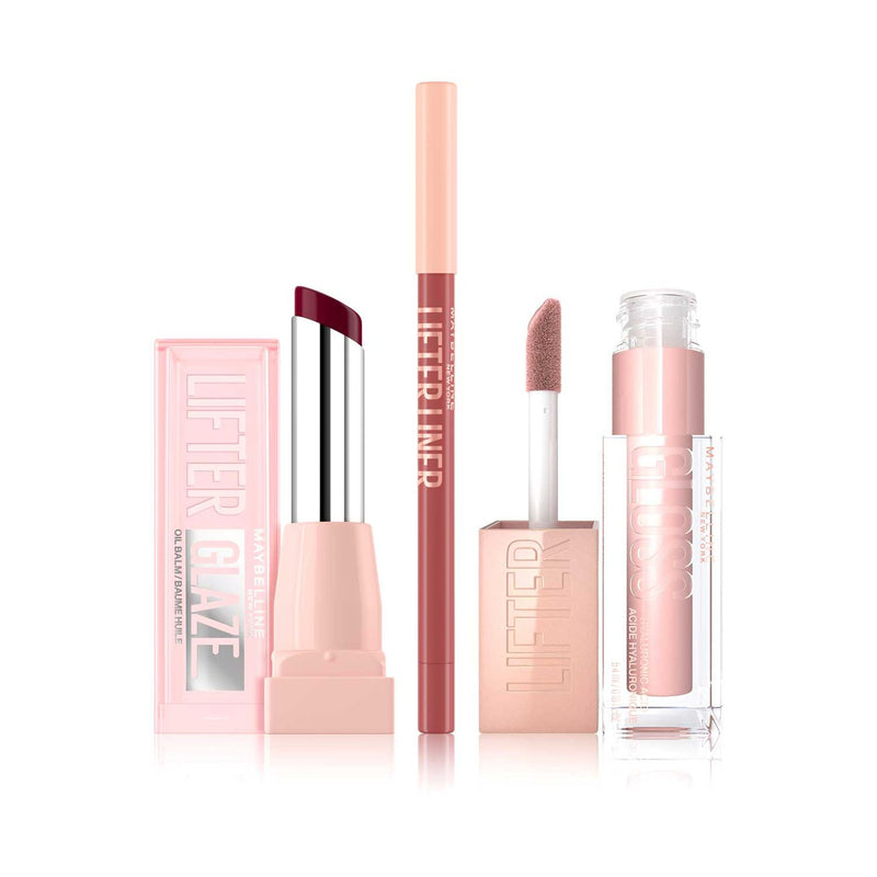 Maybelline lip oil and liner duo in Acai (British brand)