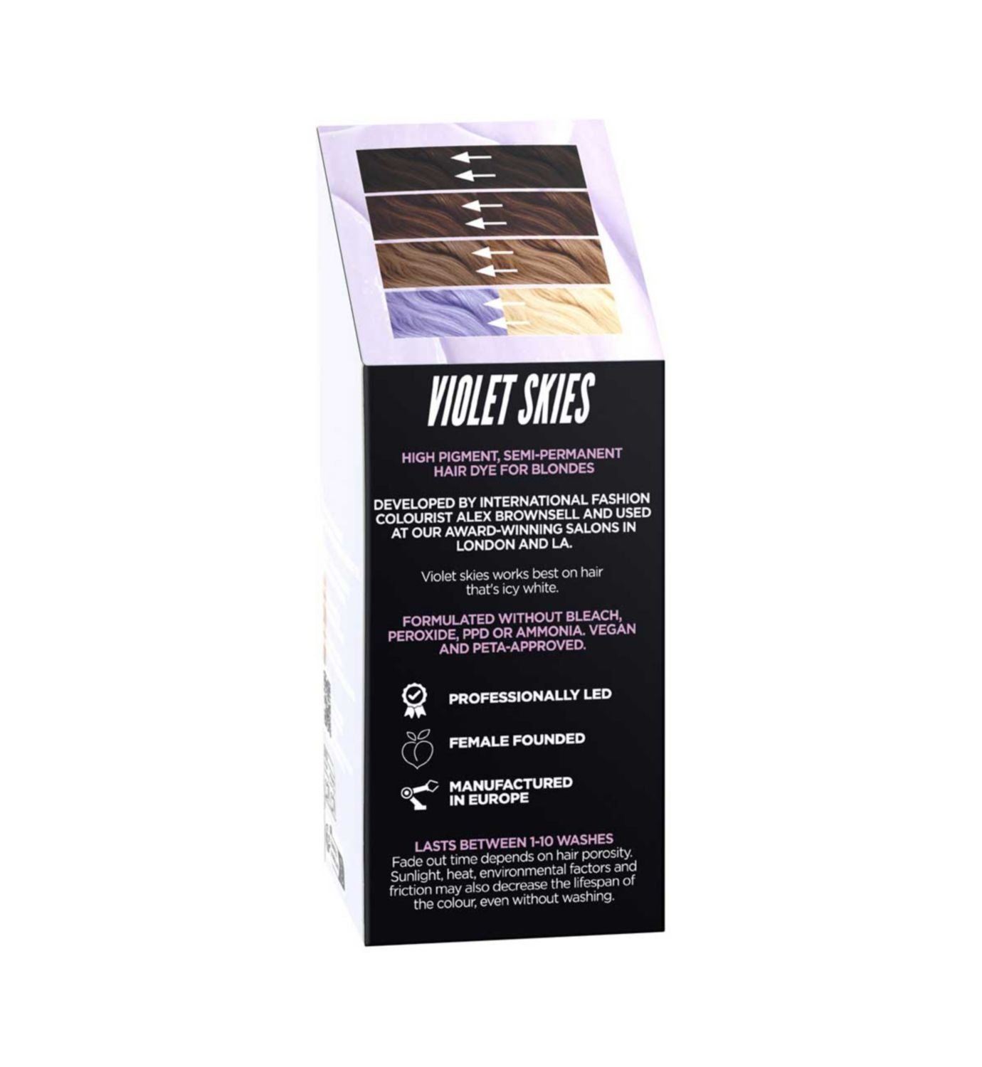 Bleach London Violet Skies hair colour 150ml (British brand)