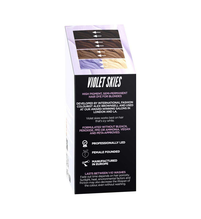 Bleach London Violet Skies hair colour 150ml (British brand)
