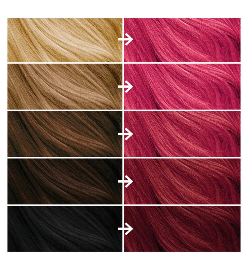 No Bleach London Vivid Pink hair dye kit - British product