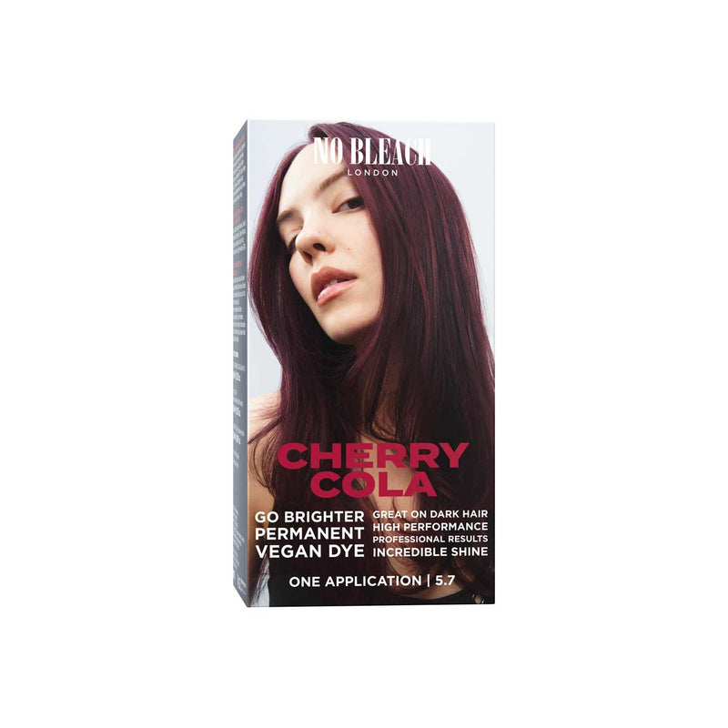 No Bleach London Cherry Cola permanent hair dye kit - British product