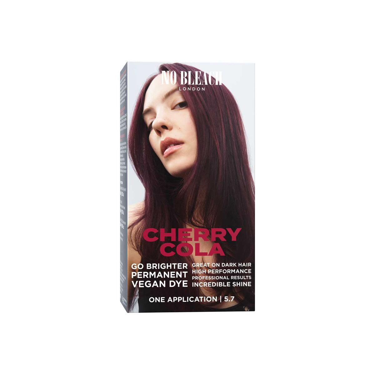 No Bleach London Cherry Cola permanent hair dye kit - British product