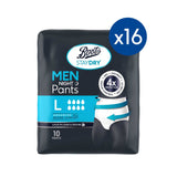 Boots Staydry Men Night Pants Large - 160 Pants (16 Pack Bundle)