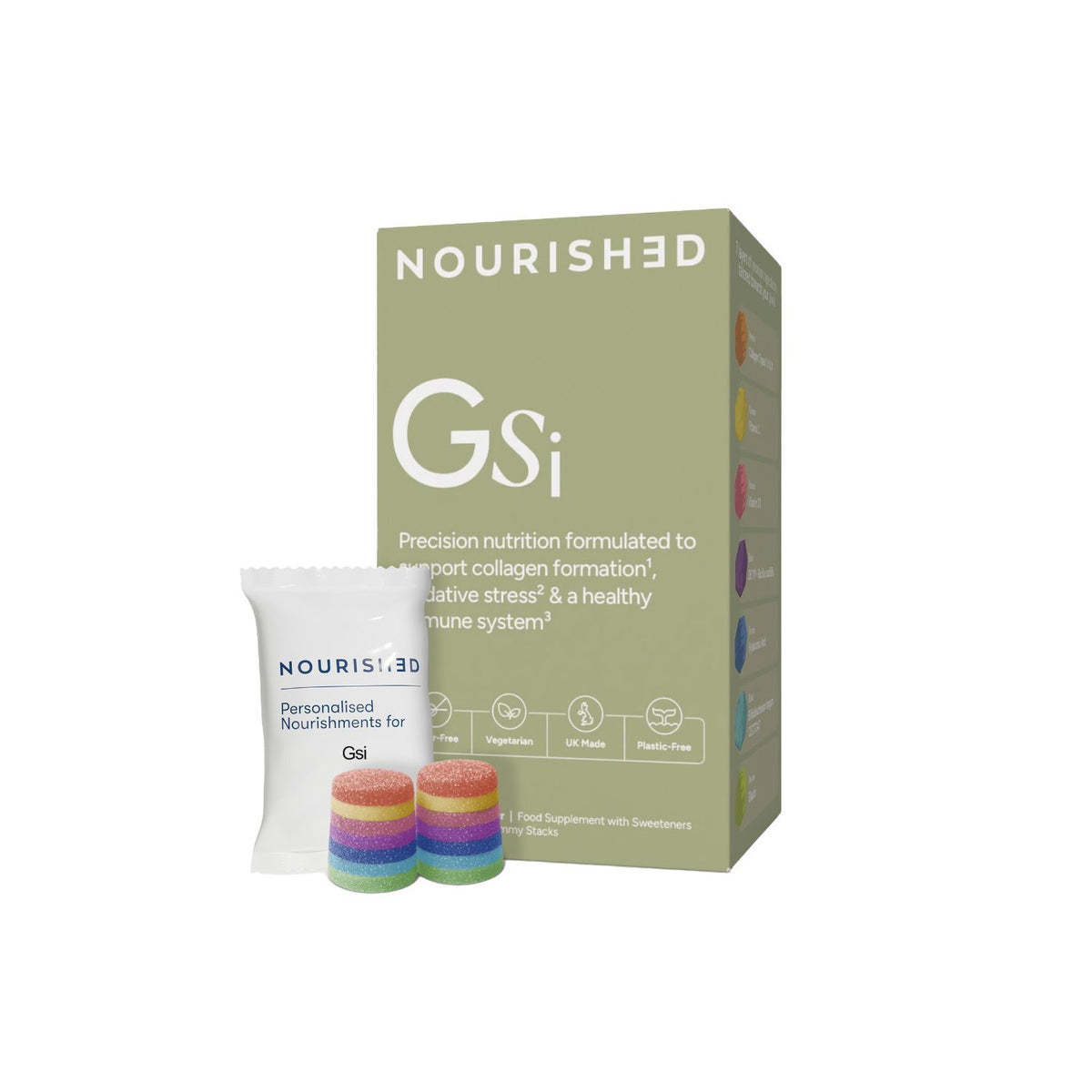 Nourished GSI Nutrient Stacks 30 gummies - British product