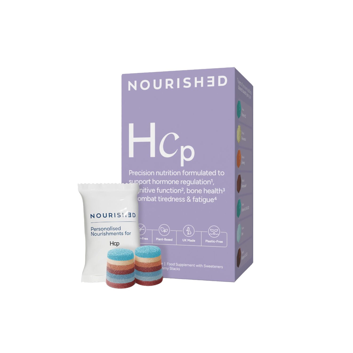 Nourished HCP nutrient stacks 30 gummies (British brand)