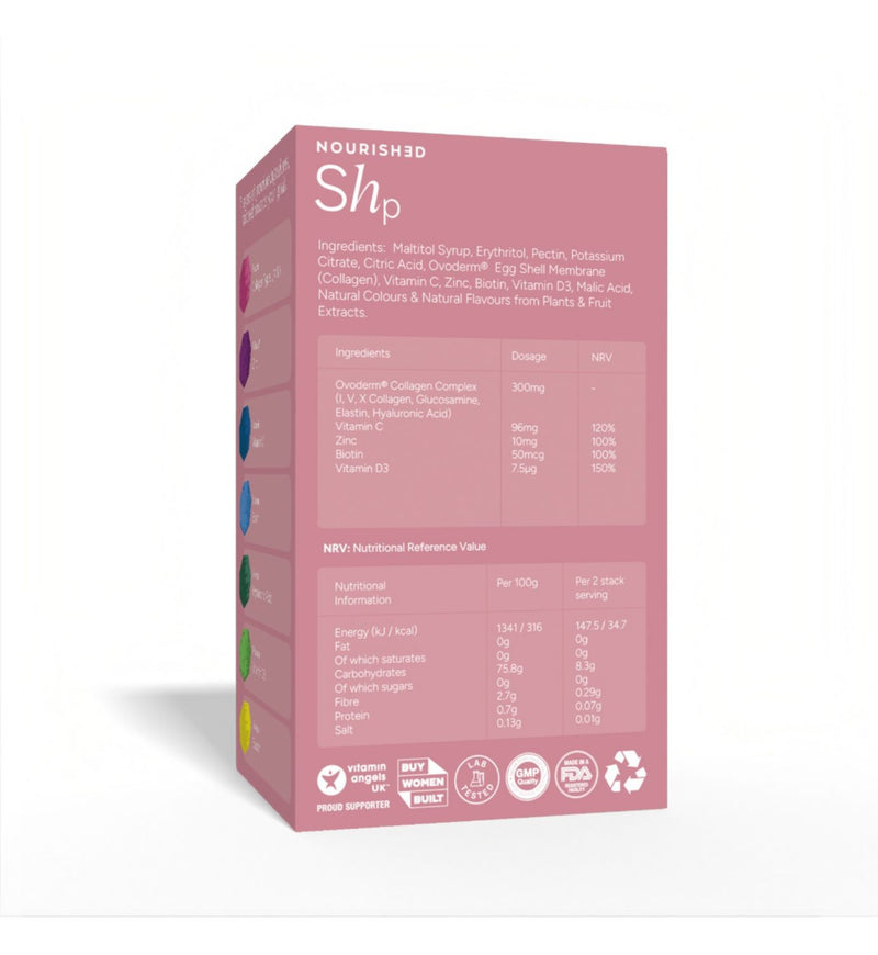 Nourished Shp nutrient stacks 30 gummies, UK version