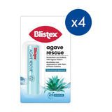Blistex Agave Rescue lip balm bundle of four sticks (British brand)