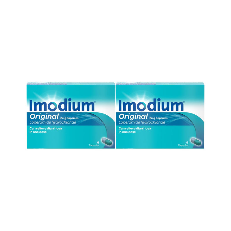 Imodium Original capsules anti-diarrhoea medicine 12 capsules (British brand)