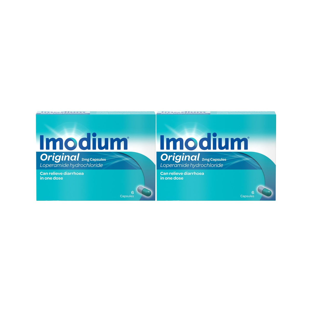 Imodium Original capsules anti-diarrhoea medicine 12 capsules (British brand)