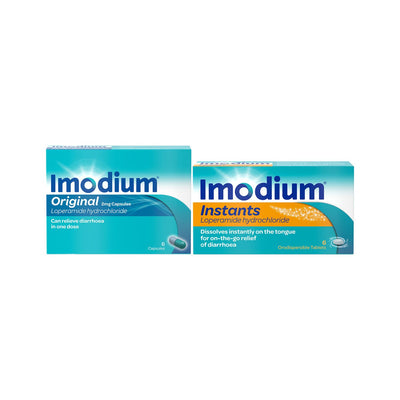 Boots Imodium Originals Capsules & Instants Anti-Diarrhoea Bundle 2 x 6s- Buy online at McGrocer