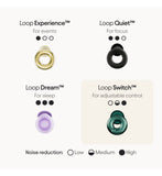 Loop Switch 2 noise reduction earplugs Emerald British product