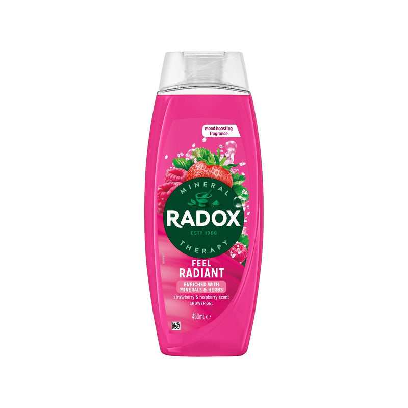 Radox Feel Radiant shower gel 450ml, imported from the UK