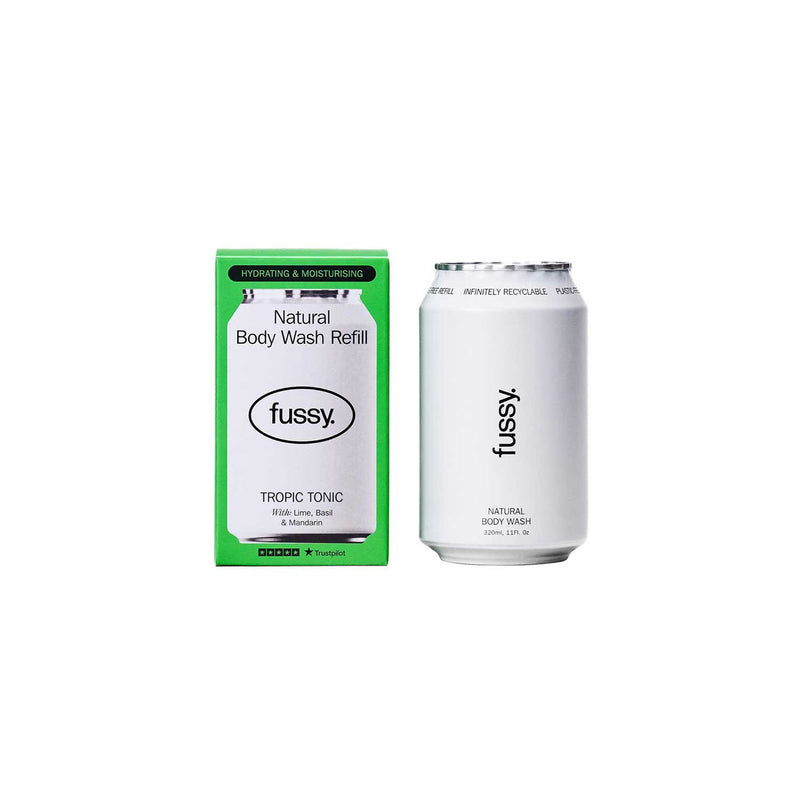 Fussy body wash refill Tropic Tonic 320ml, imported from the UK