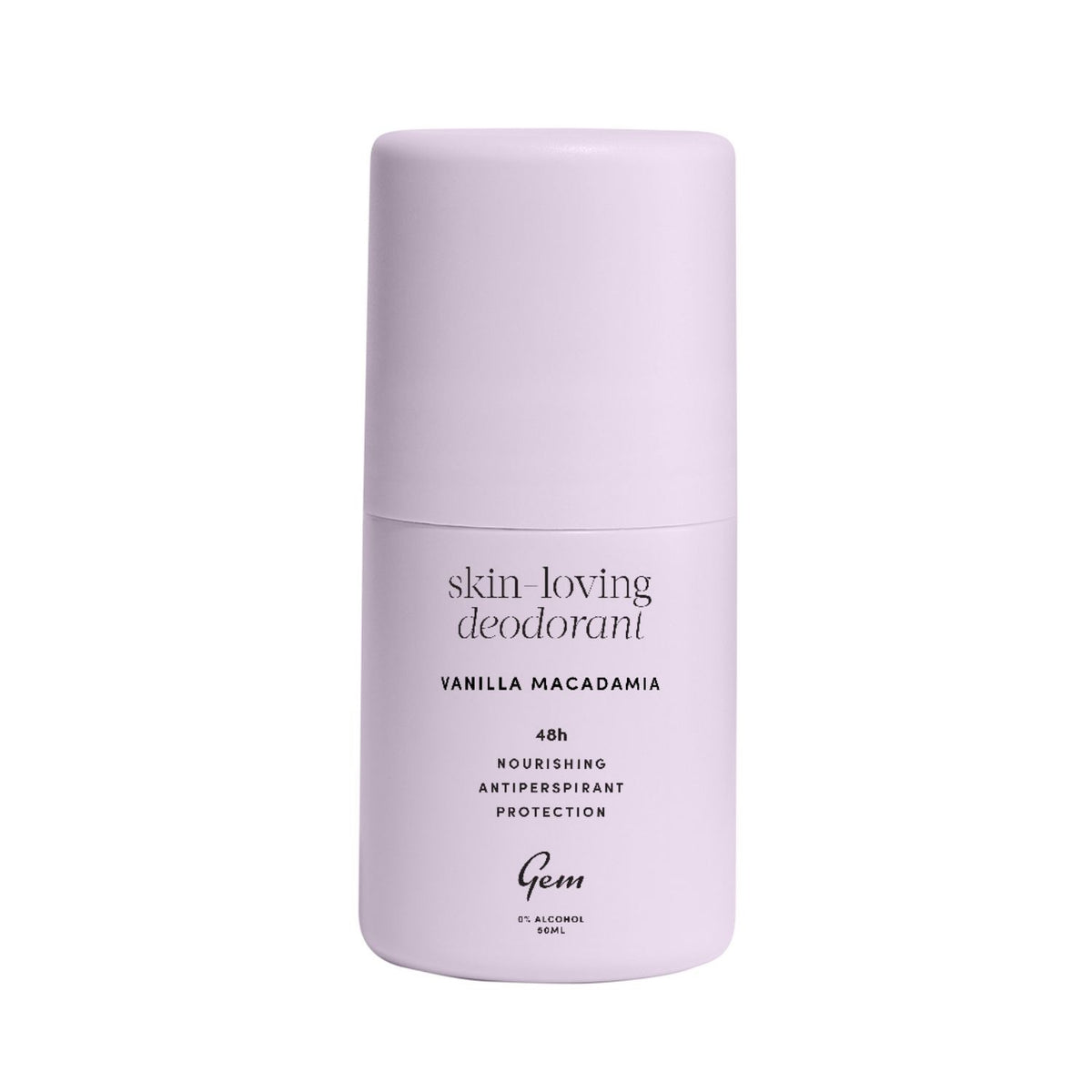 Gem roll-on deodorant vanilla macadamia 50ml, UK version