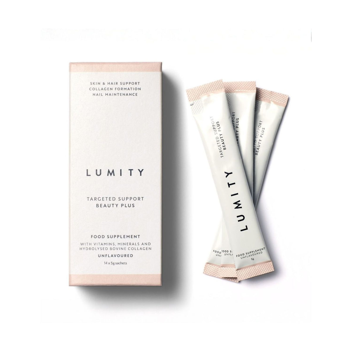 Lumity Beauty Plus collagen powder 14 sachets, UK version