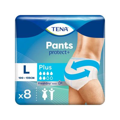 Boots TENA Incontinence Pants Plus Large 8pk- Buy online at McGrocer