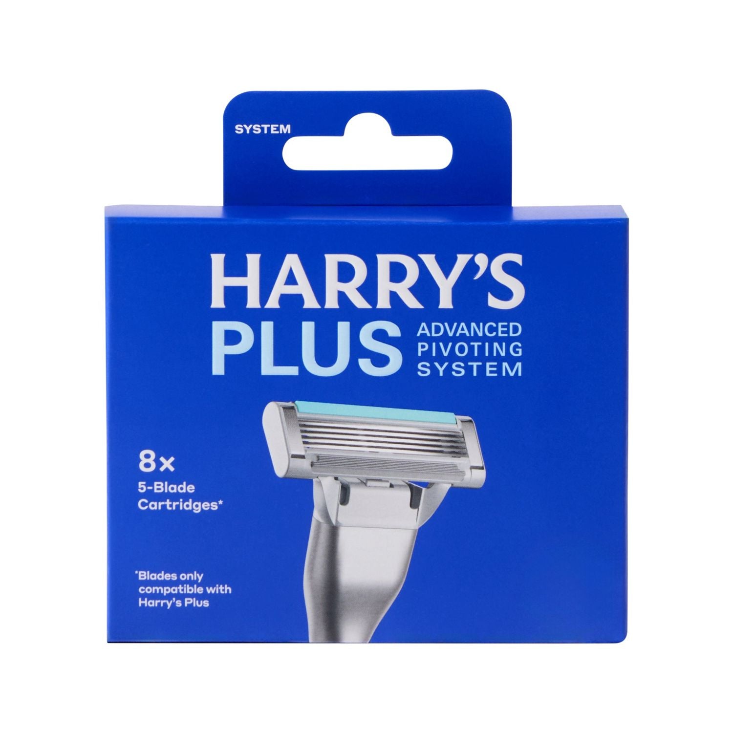 Harry's Plus razor blade cartridges 8-pack - British product