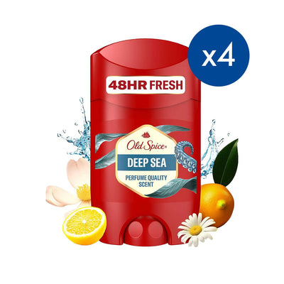 Boots Old Spice Deep Sea Deodorant Stick Bundle (4 x 50ml)- Buy online at McGrocer