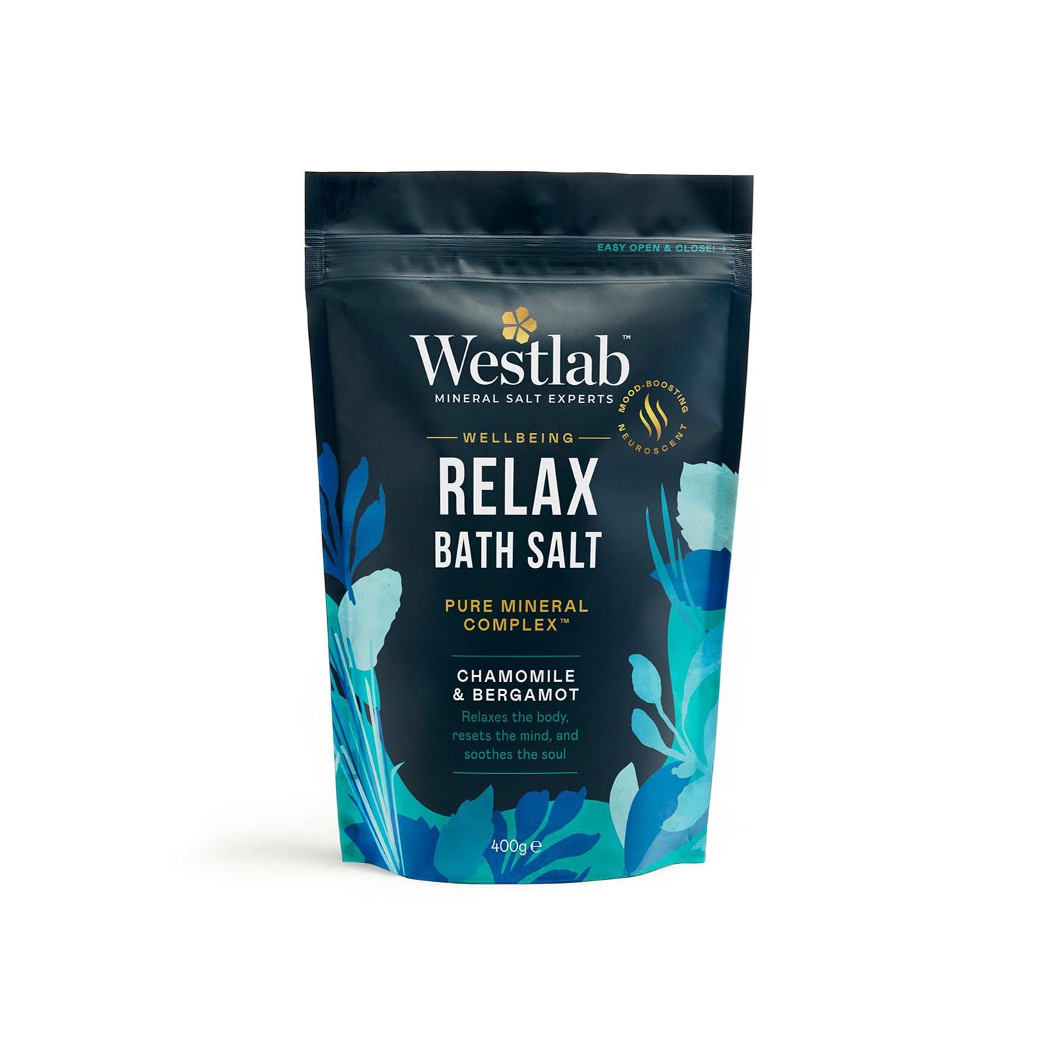 Westlab Wellbeing Relax Bath Salts 400g, UK version
