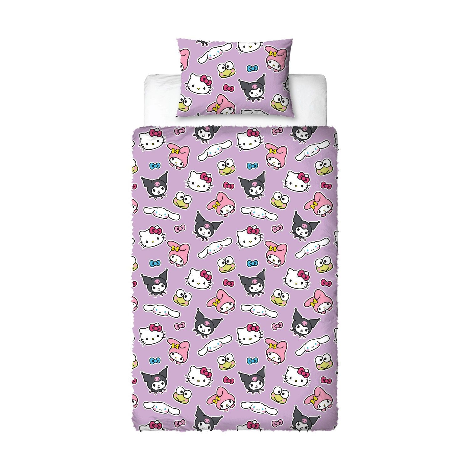 Hello Kitty single fleece duvet cover set, UK version
