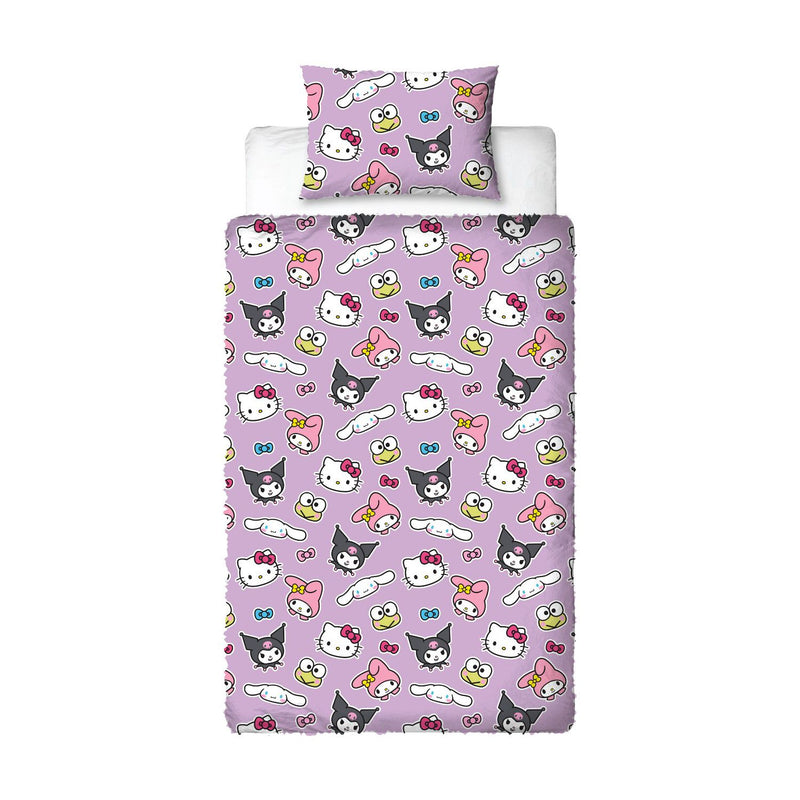 Hello Kitty single fleece duvet cover set, UK version