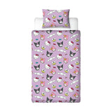 Hello Kitty single fleece duvet cover set, UK version