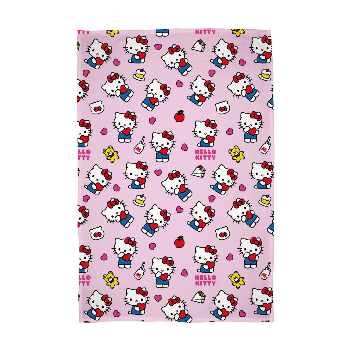 Hello Kitty flannel fleece blanket, UK version