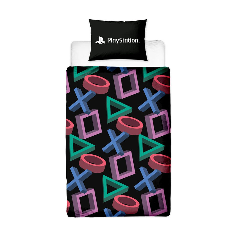 Sony PlayStation single duvet cover set with reversible design (British brand)