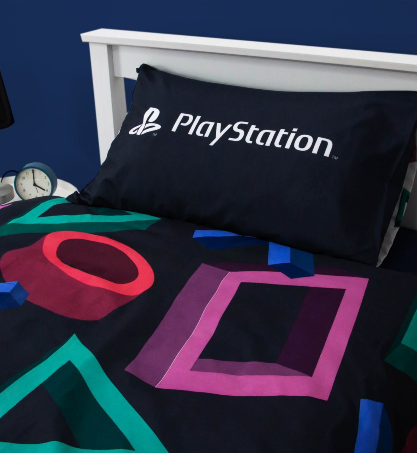 Sony PlayStation single duvet cover set with reversible design (British brand)