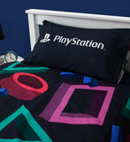 Sony PlayStation single duvet cover set with reversible design (British brand)