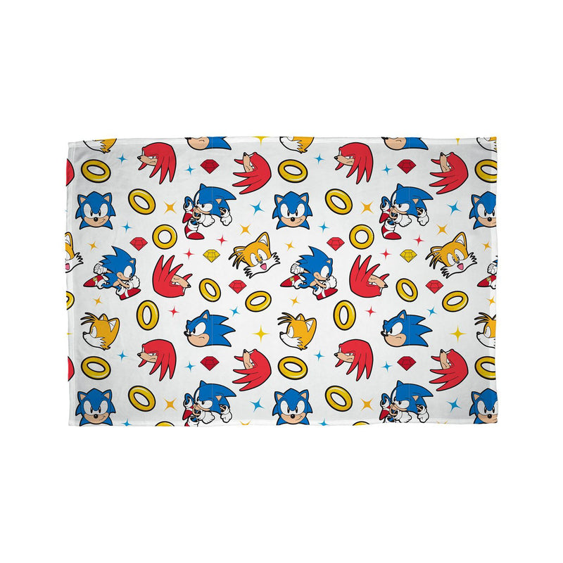 Sonic fleece blanket large 100x150cm, imported from the UK