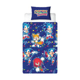 Sonic the Hedgehog reversible duvet set, single size - British product