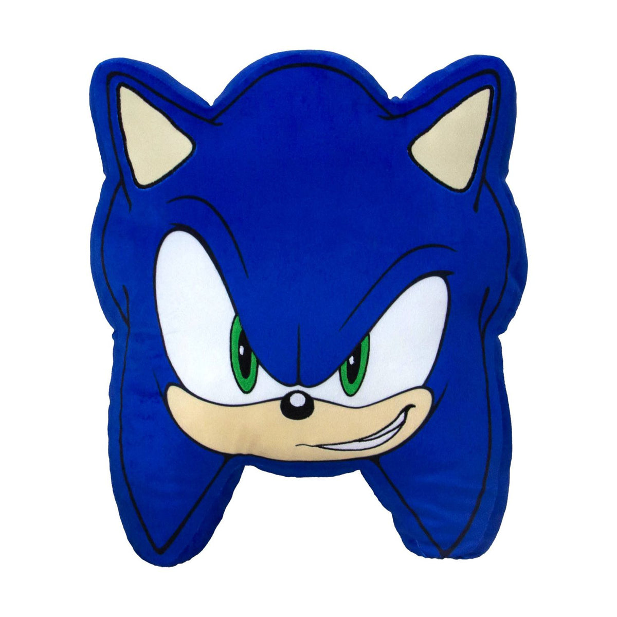 Sonic the Hedgehog face shaped cushion 35x35cm, imported from the UK