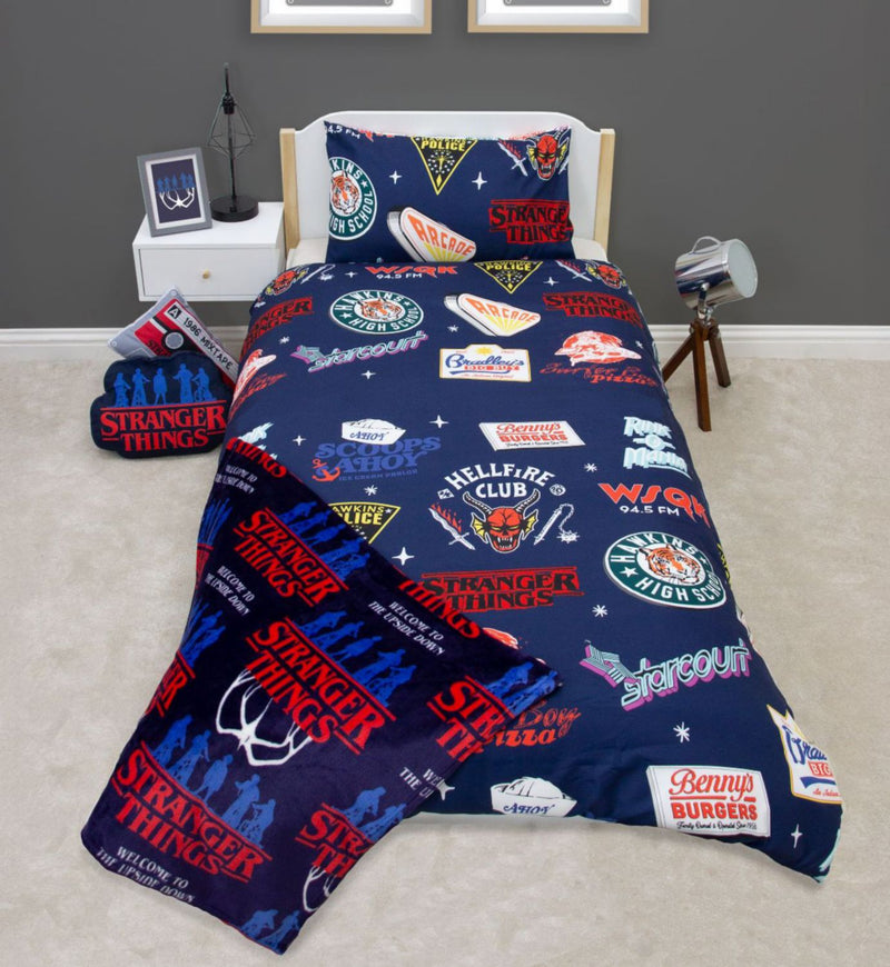 Stranger Things reversible duvet set single - British product