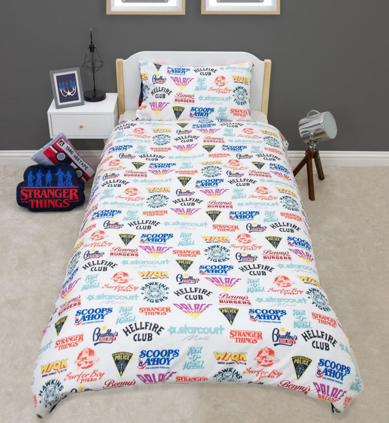Stranger Things reversible duvet set single - British product