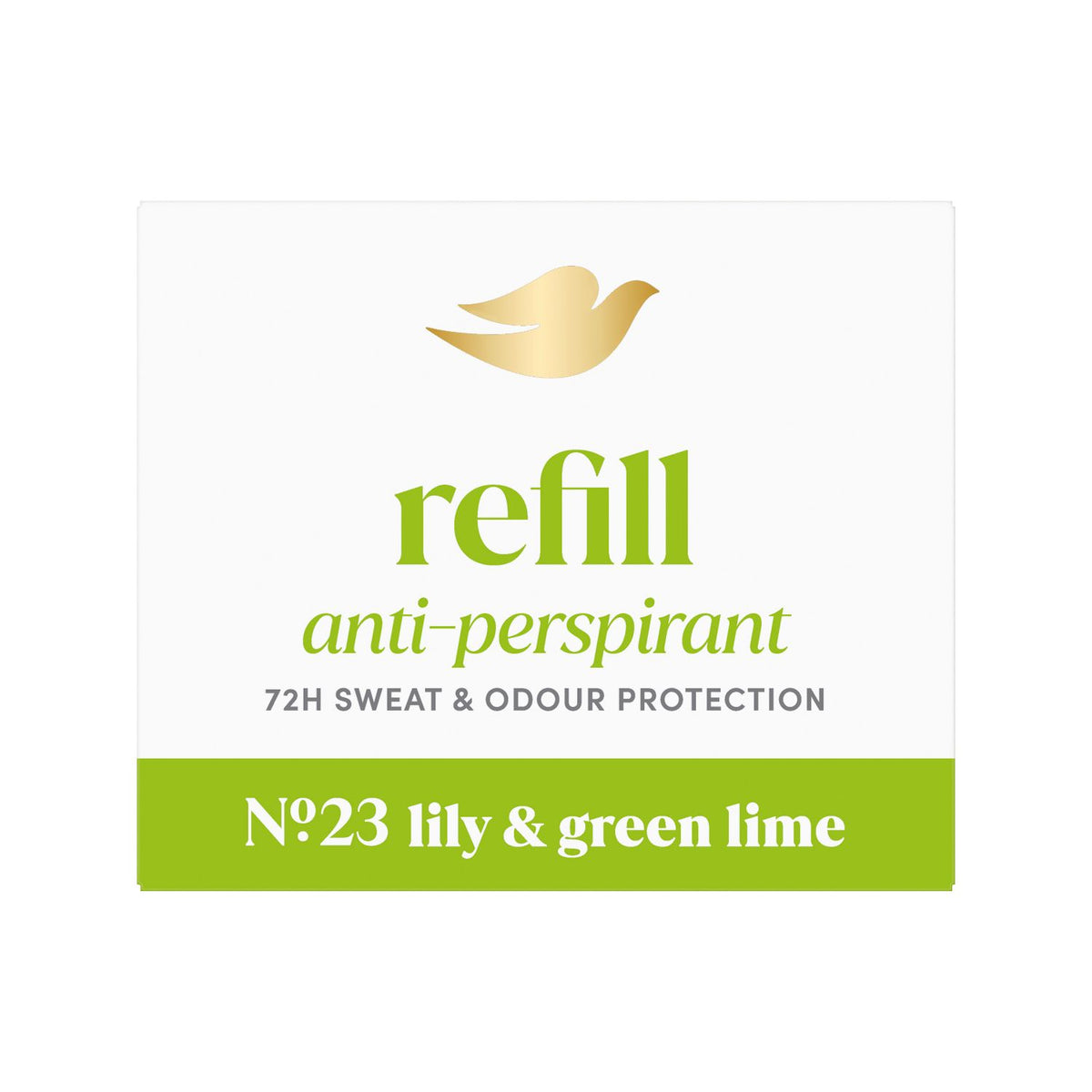 Dove Lily & Green Lime antiperspirant refill stick 35ml (British brand)