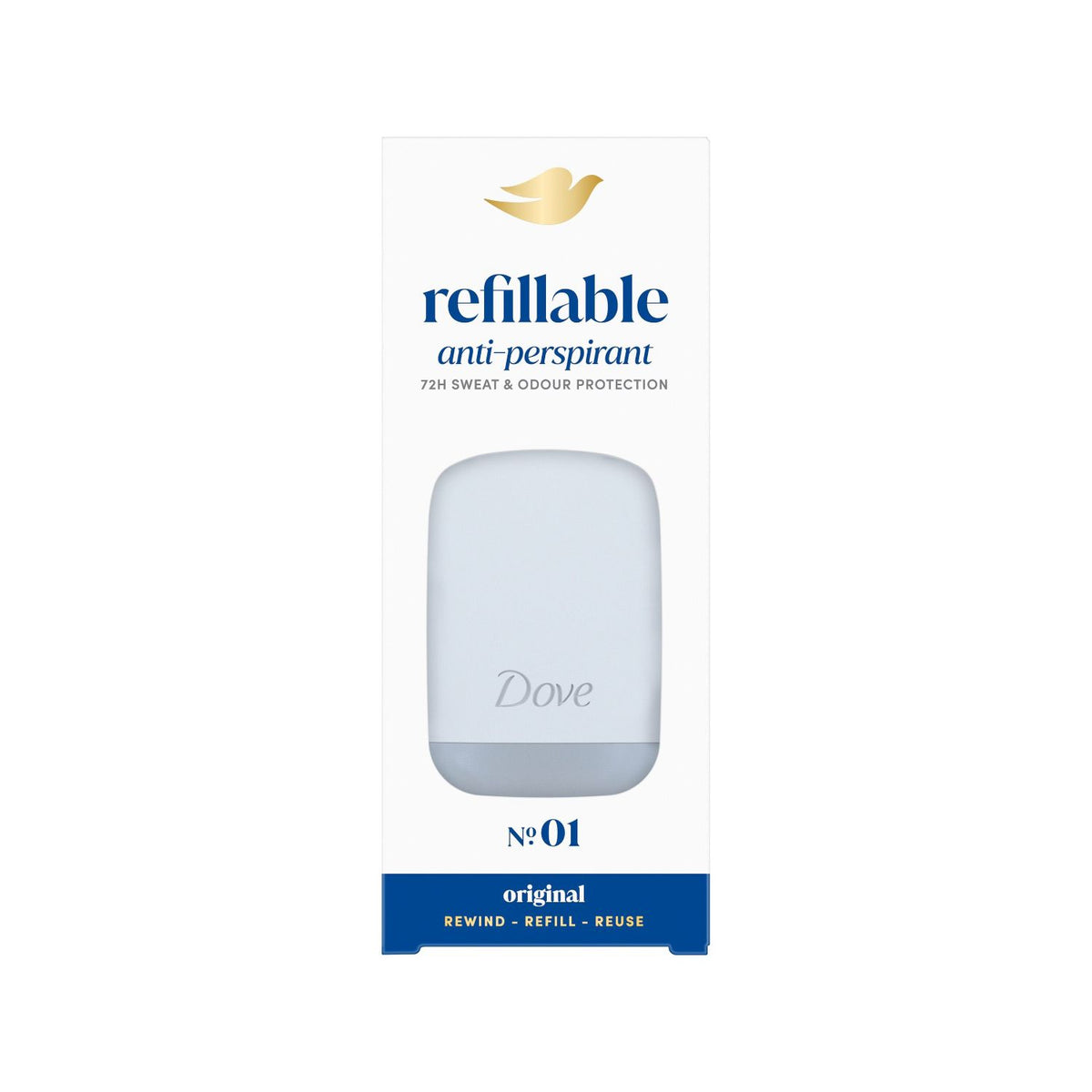 Dove No. 1 Original refillable anti-perspirant starter kit (British brand)