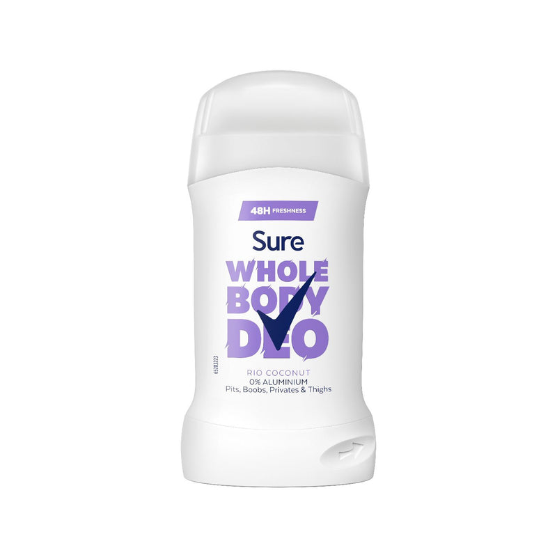 Sure whole body deodorant stick Rio Coconut 50ml (British brand)