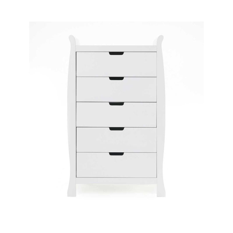 Obaby tall drawers white, imported from the UK