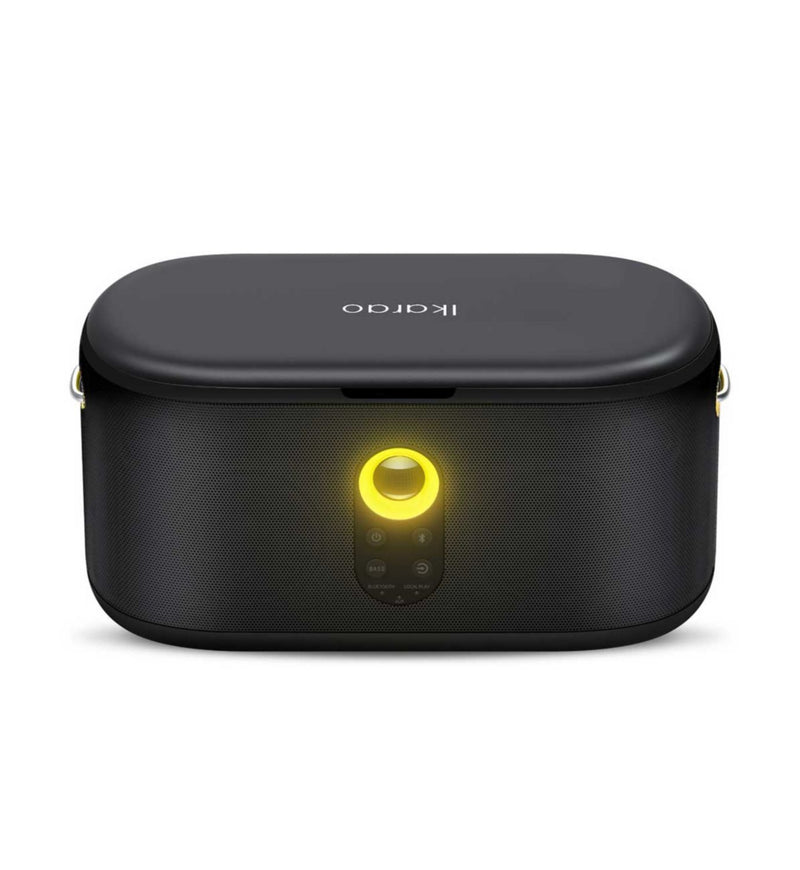Ikarao Shell S1 smart multimedia speaker with touchscreen and microphones, imported from the UK
