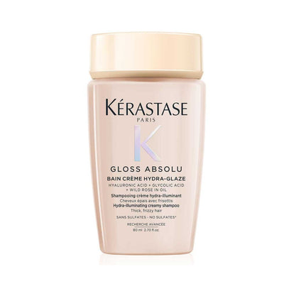 Boots Kerastase Gloss Absolu Bain Crème Hydra-Glaze Shampoo for Thick Frizzy Hair 80ml- Buy online at McGrocer