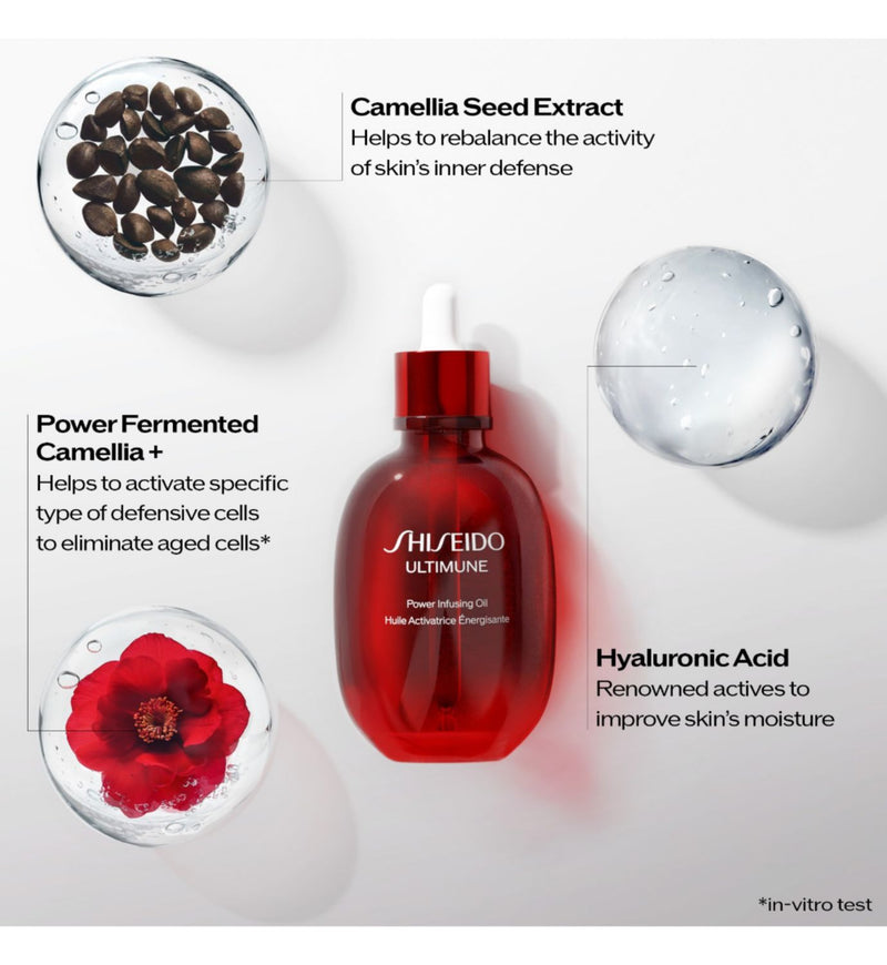 Shiseido Ultimune Power Infusing Oil 75ml - British product